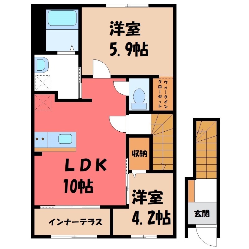 仮)シェルルスターテラス大松山の間取り