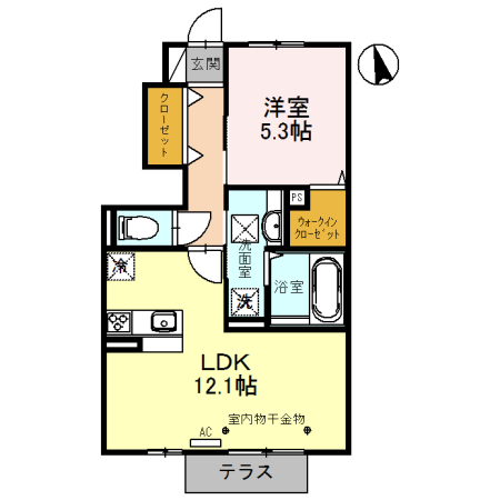 グラン ストリーツ　Aの間取り