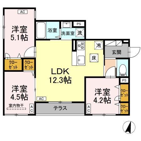 セレスティア西瑞江の間取り写真