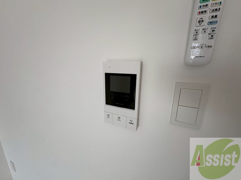 セキュリティ　モニタ付インターホンでセキュリティ面も安心です。