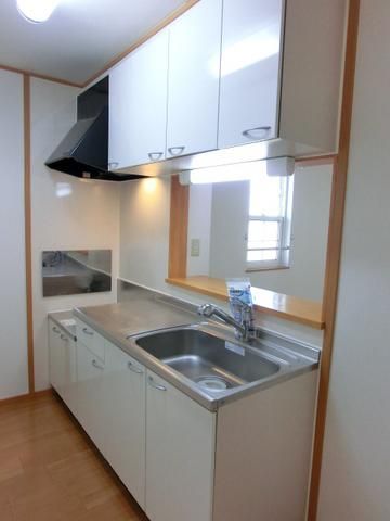 キッチン　2口ガスコンロ設置可