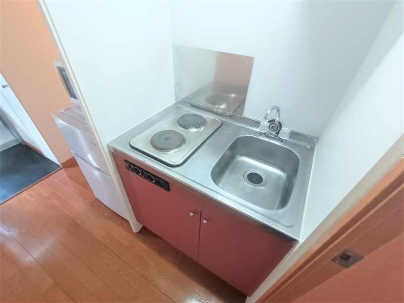 キッチン　コンロは2口コンロです。