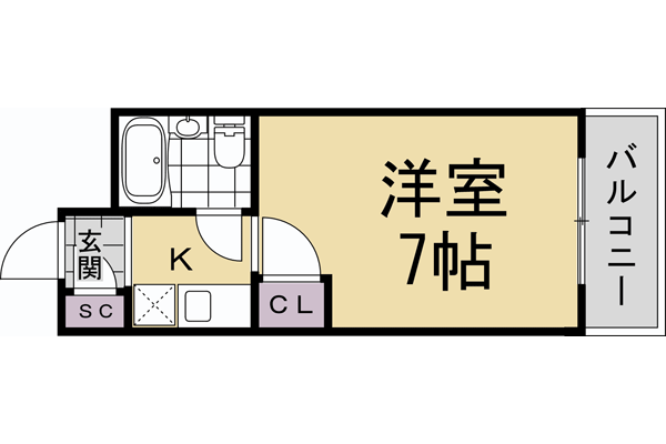 サンシャインビル晋州館の間取り写真