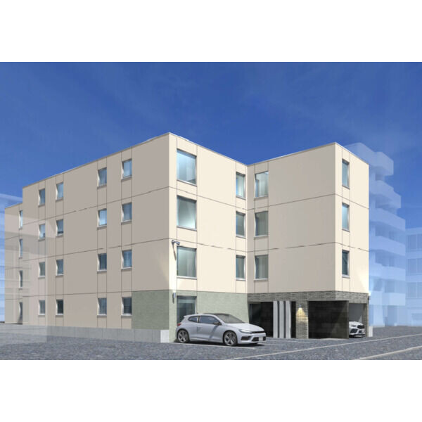 建物外観　完成予想パース　札幌市北区北２２条西「ＹＯＲＩ　Ｎ２２」