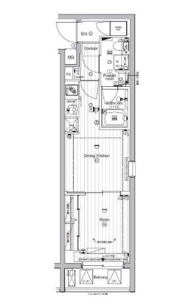 PREMIUM CUBE 東高円寺の間取り写真