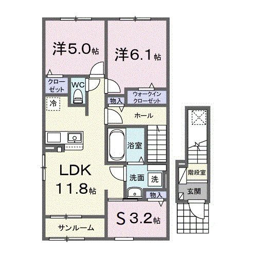 ドマーニ 土崎港の間取り写真