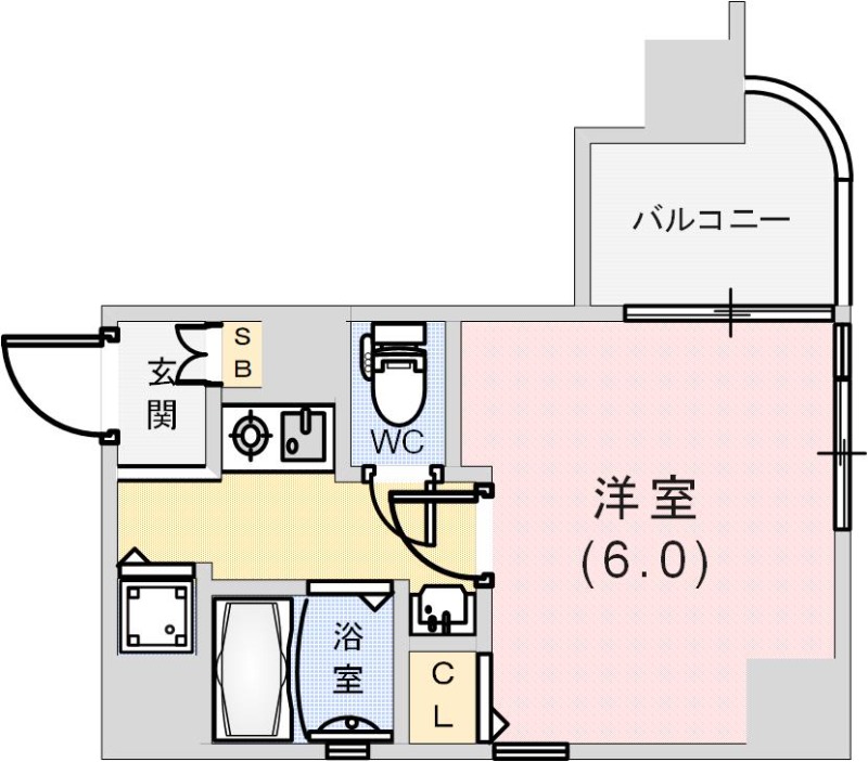 エステムコート神戸県庁前IIの間取り写真