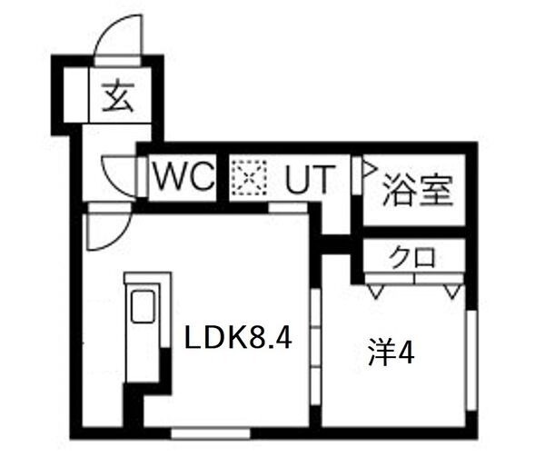 ぴあ南17条の間取り写真