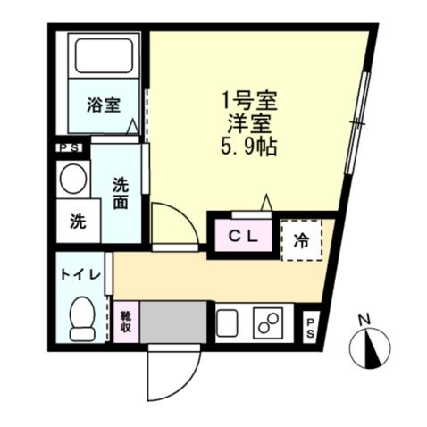 伊勢町アパートの間取り写真