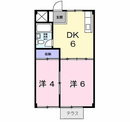 シティーハイツ奈良橋の間取り写真
