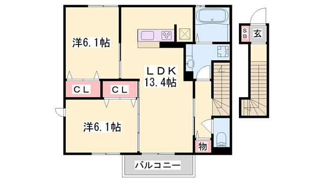 グランセジュールの間取り