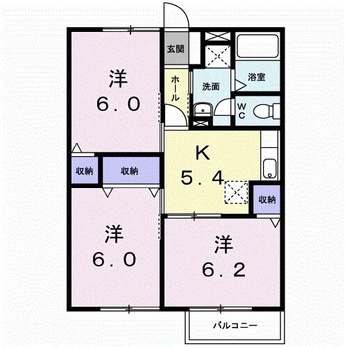 ドミール亀井の間取り