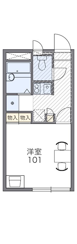 レオパレスグリーンヒルズ3の間取り