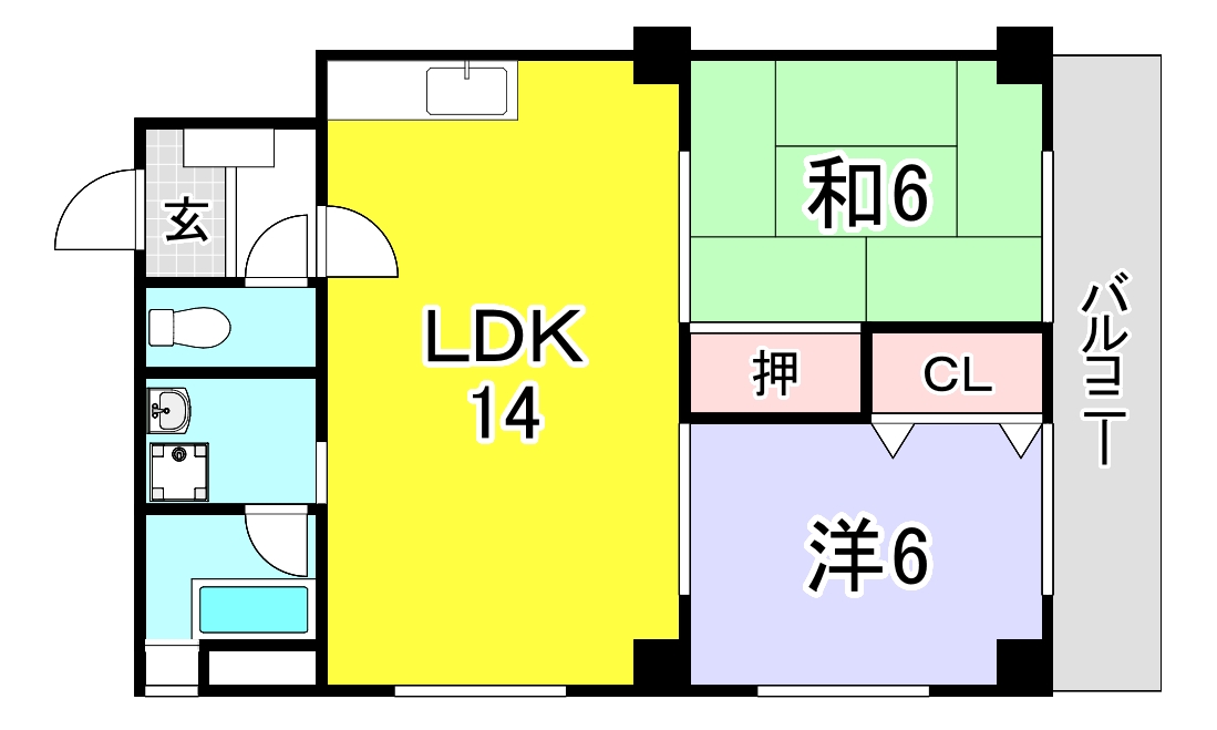 鈴峰ビルの間取り