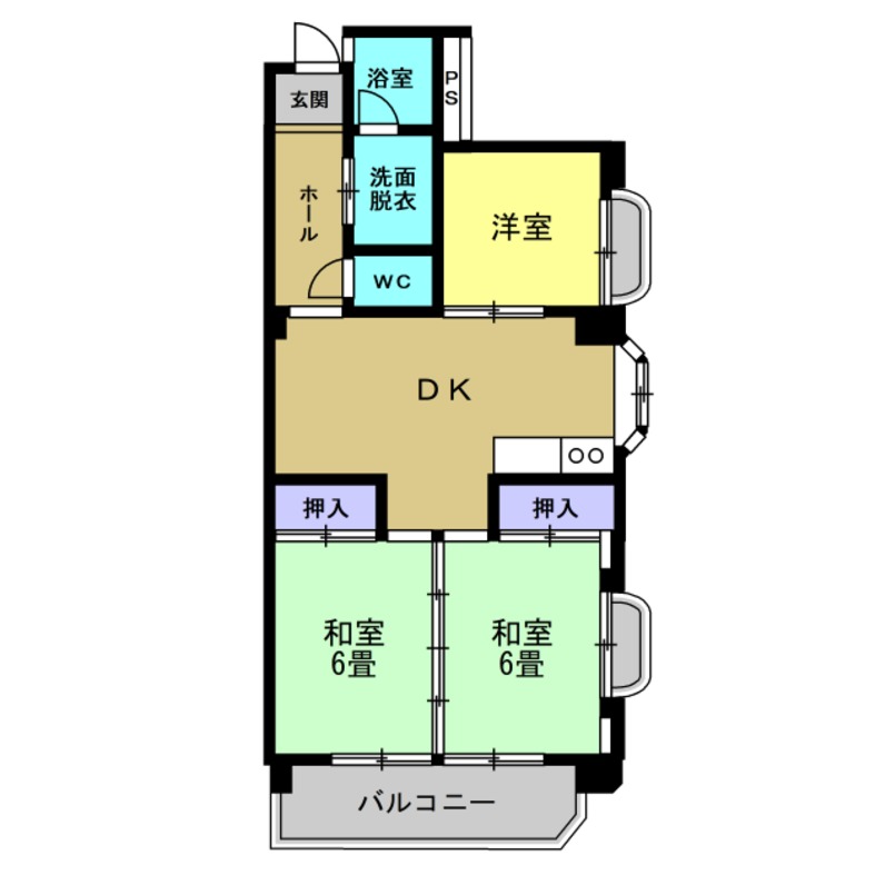 パルマス三愛の間取り