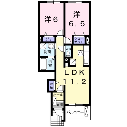 グリーンハウス　Ｄの間取り