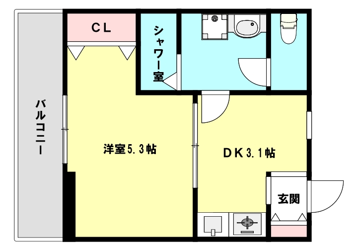 ときわ庄山ハイツの間取り