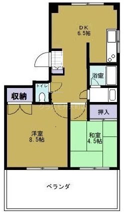 ハイツ港晴2の間取り