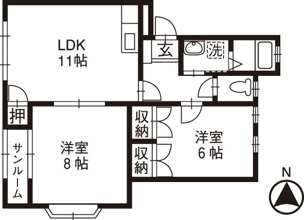 アローニア10の間取り