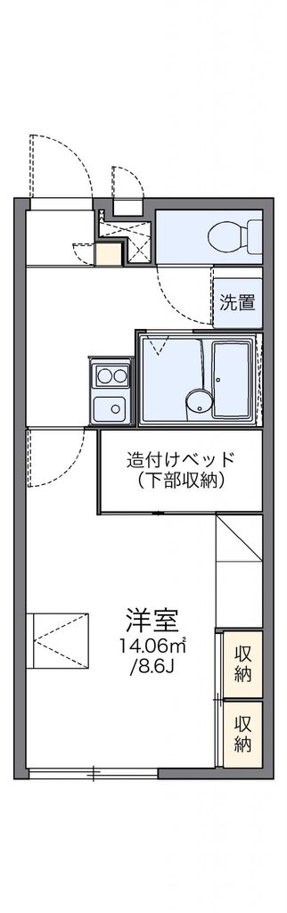 柏市みどり台のアパートの間取り