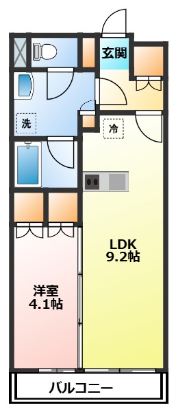 小田原市城山のマンションの間取り