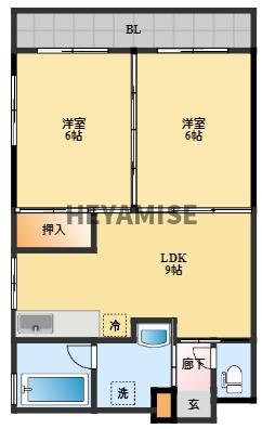 スプリーム千歳町の間取り