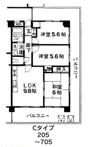 フォレストグリーンの間取り