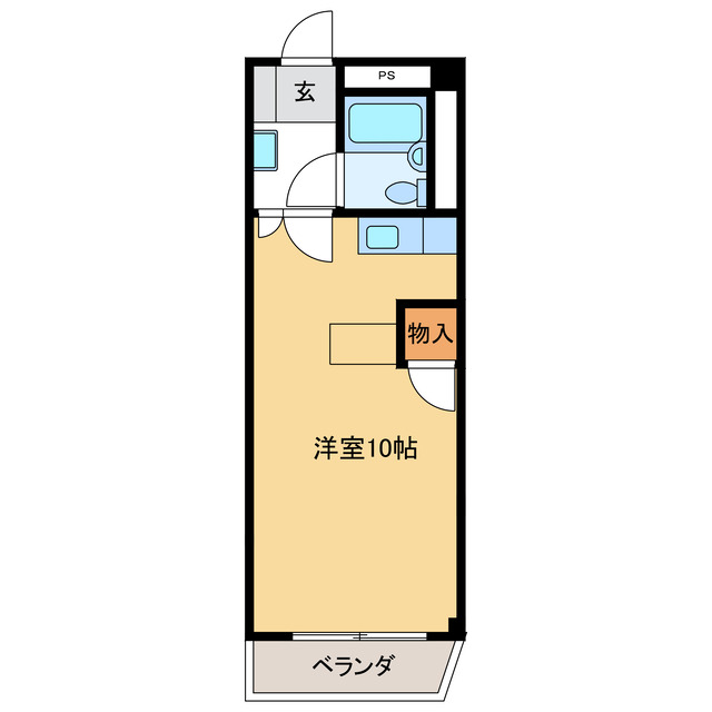 羽島郡岐南町徳田西のアパートの間取り