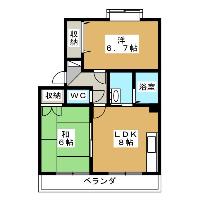 オラシオン平和町の間取り