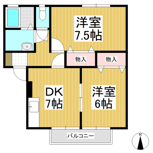 【パレフロールＢ棟の間取り】