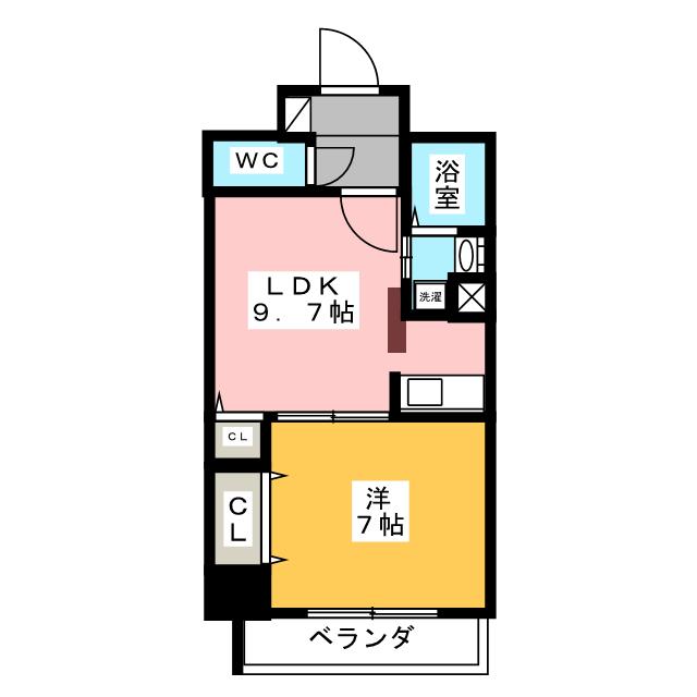 【カスタリア新栄IIの間取り】