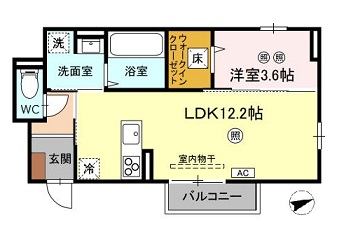 フェリーチェ亀山　Ｃ棟の間取り