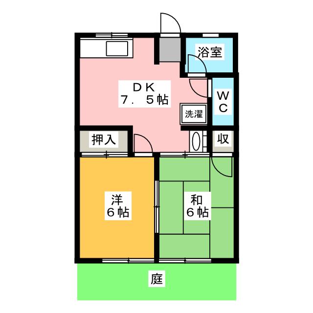 シティハイム中村の間取り