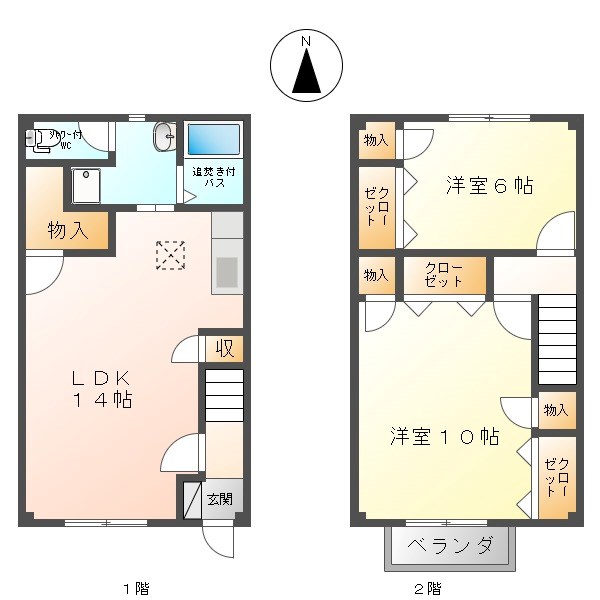 ベラビスタＡの間取り