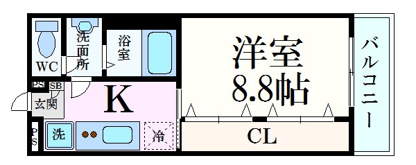 リブリシーサイドコート芦屋の間取り