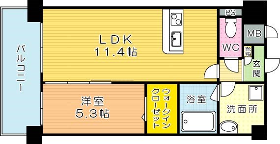 ネクステージ三萩野の間取り