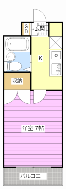 パラシオ萩丘の間取り