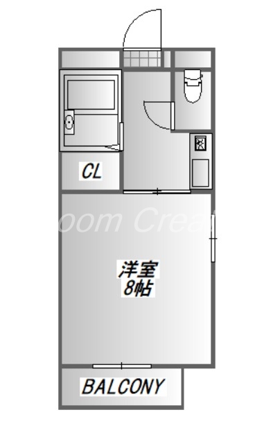 徳島市大道のマンションの間取り