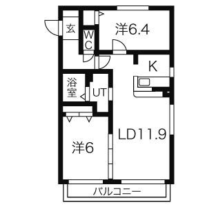 シャテニエ1014の間取り