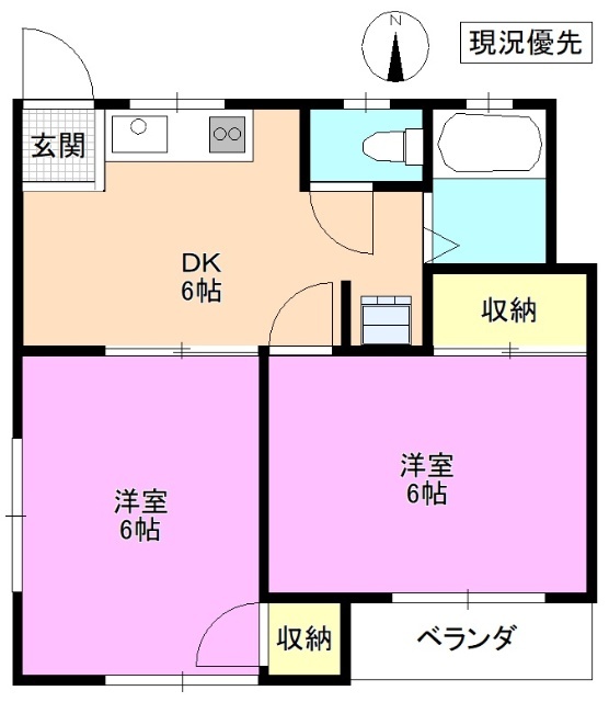 サンビュー波田の間取り