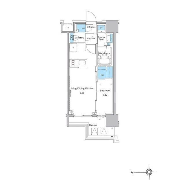 江東区永代のマンションの間取り