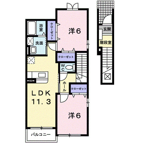 パセーオロジュマンBの間取り