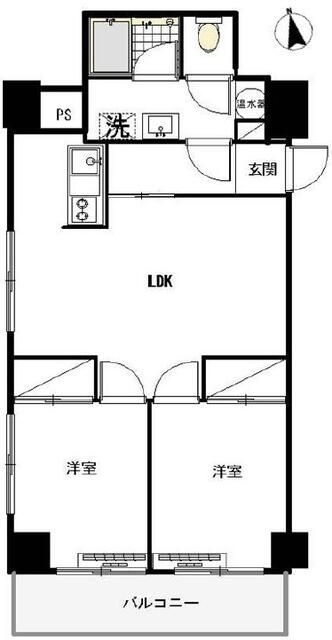 【マンション芝公園の間取り】