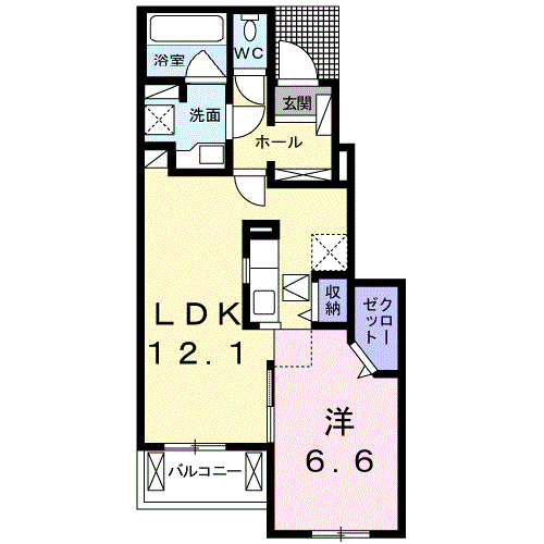 フォルトゥーナ　Ｃの間取り