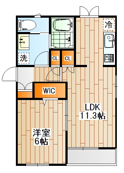 横浜市神奈川区西寺尾のマンションの間取り