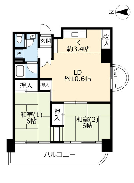 ＵＲ武庫川の間取り