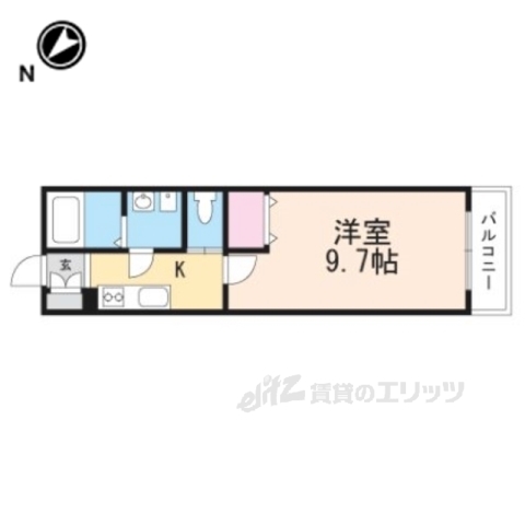 甲賀市水口町虫生野虹の町のマンションの間取り