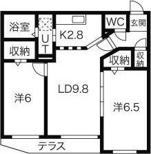 TRESOR33(トレゾワ33)の間取り