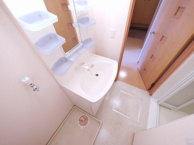 洗面設備　広い洗面スペース