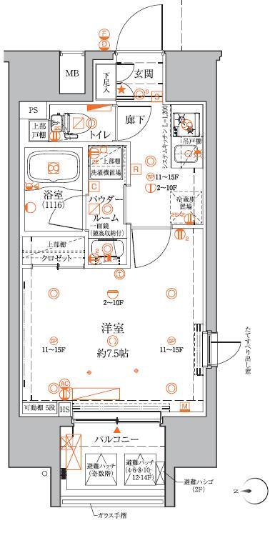 クレイシアIDZ蒲田の間取り写真